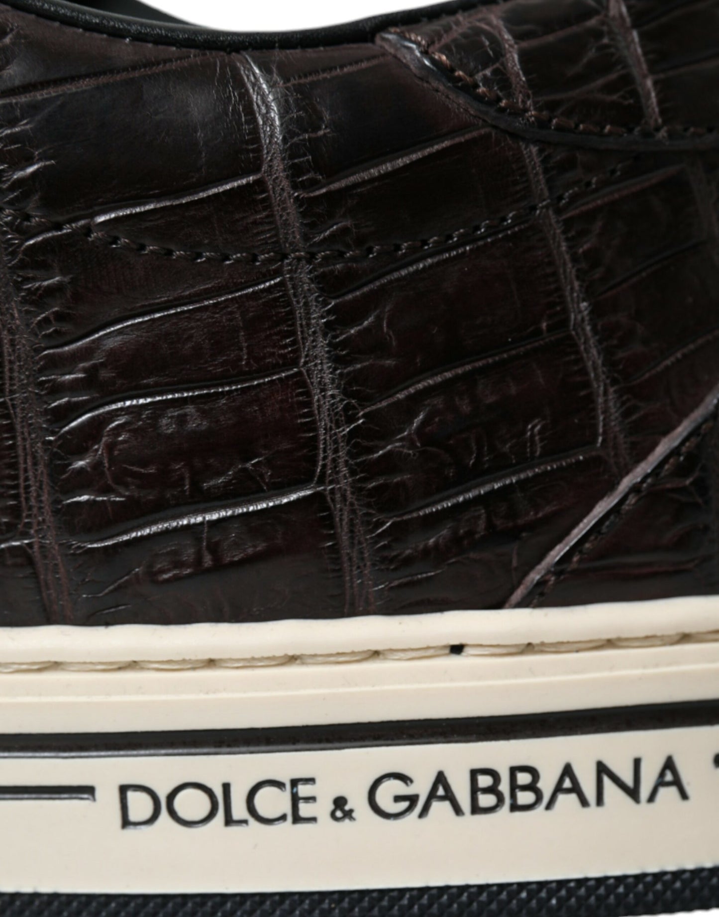 Dolce & Gabbana Elegant Exotic Leather Low-Top Sneakers Dolce & Gabbana