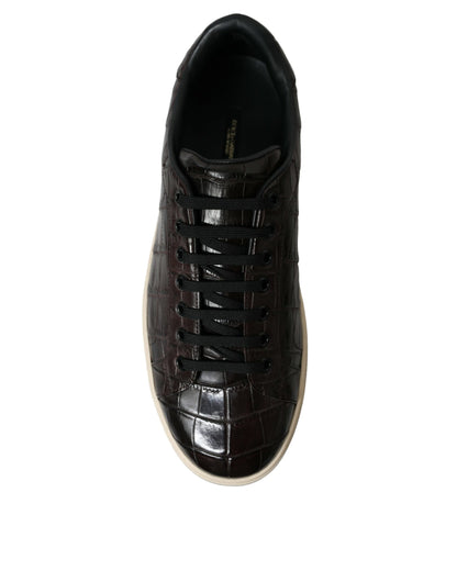 Dolce & Gabbana Elegant Exotic Leather Low-Top Sneakers Dolce & Gabbana