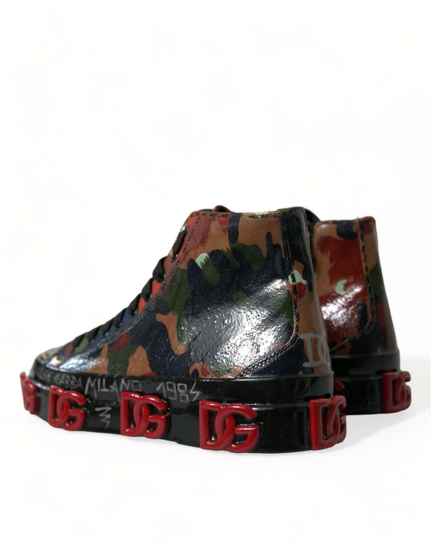 Dolce & Gabbana Chic Multicolor High-Top Sneakers Dolce & Gabbana