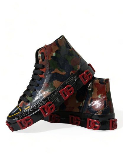 Dolce & Gabbana Chic Multicolor High-Top Sneakers Dolce & Gabbana