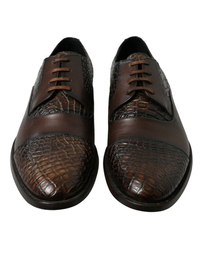 Dolce & Gabbana Elegant Textured Leather Oxford Dress Shoes Dolce & Gabbana