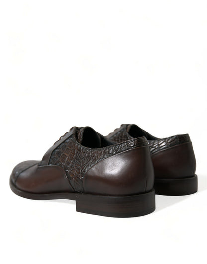 Dolce & Gabbana Elegant Textured Leather Oxford Dress Shoes Dolce & Gabbana