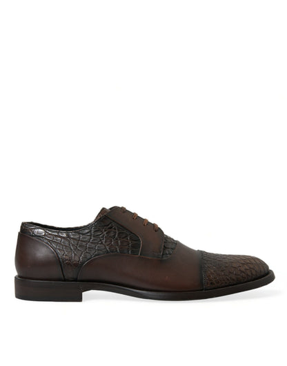 Dolce & Gabbana Elegant Textured Leather Oxford Dress Shoes Dolce & Gabbana