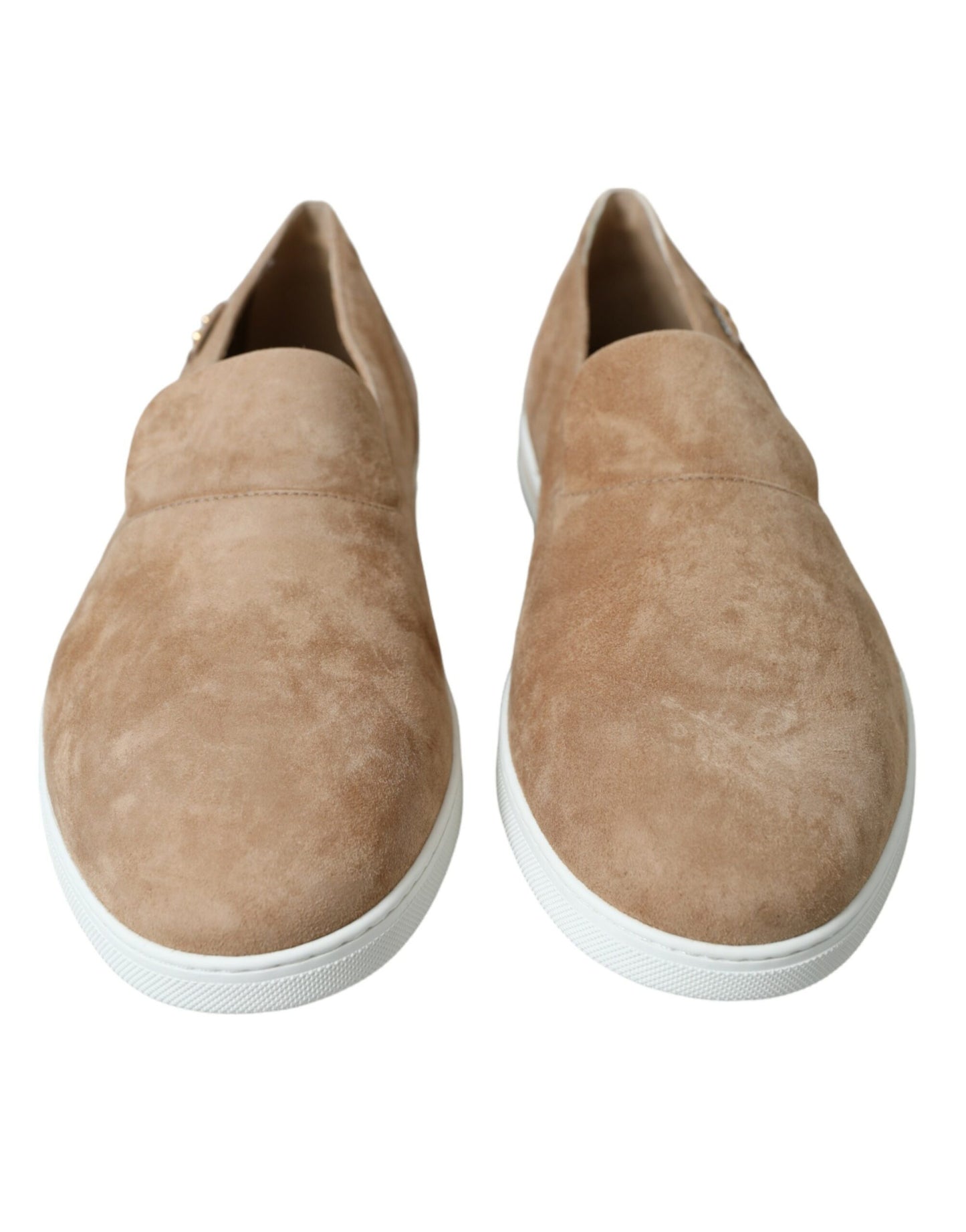 Dolce & Gabbana Elegant Beige Leather Loafers Dolce & Gabbana