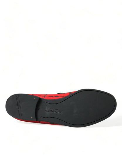 Dolce & Gabbana Torero-Inspired Luxe Red & Black Loafers Dolce & Gabbana