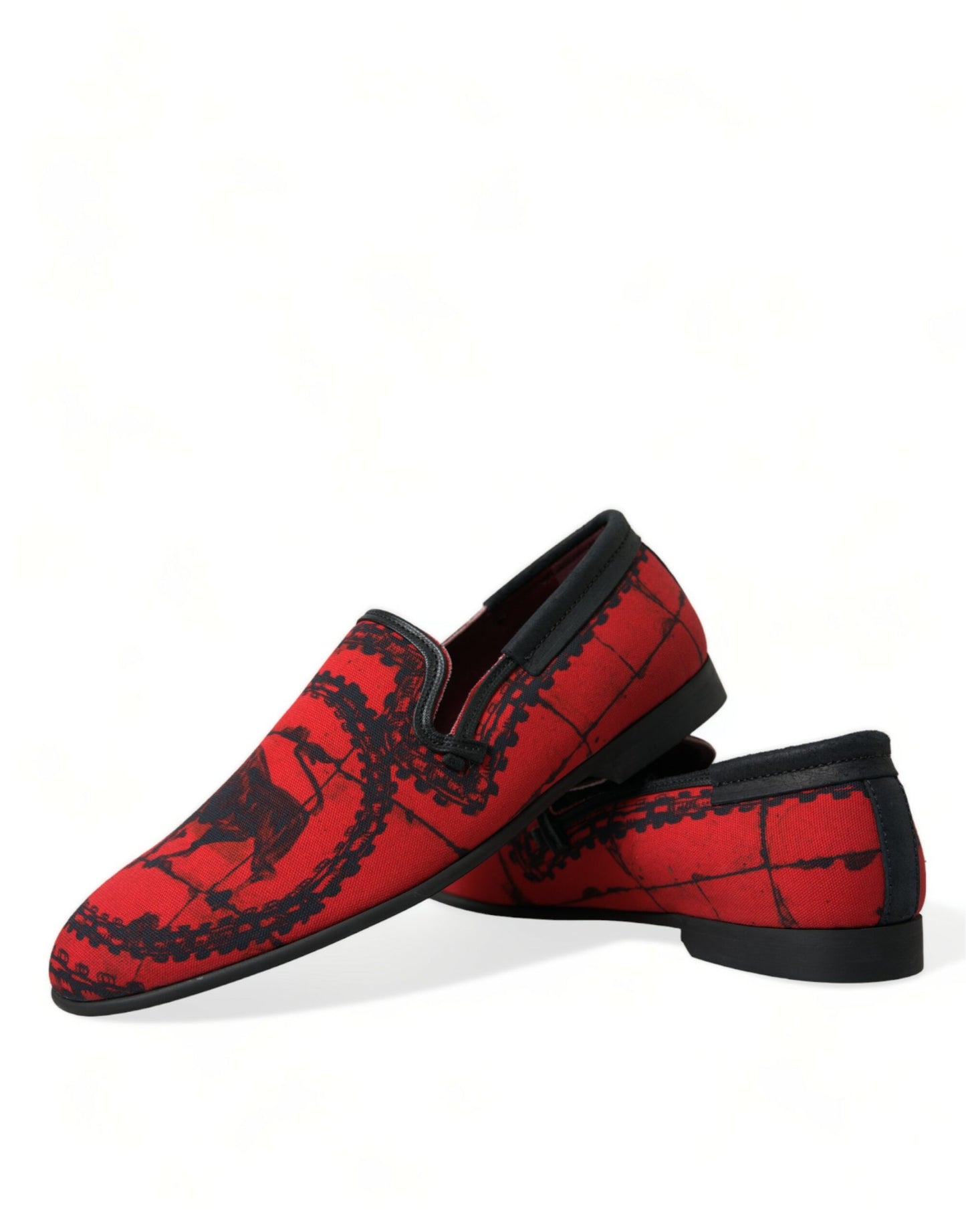 Dolce & Gabbana Torero-Inspired Luxe Red & Black Loafers Dolce & Gabbana