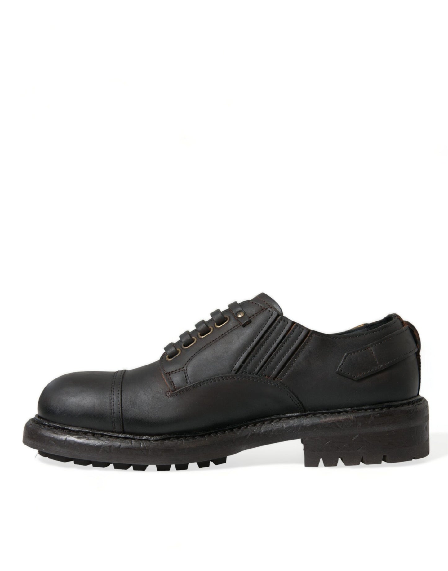 Dolce & Gabbana Elegant Mens Leather Derby Dress Shoes Dolce & Gabbana