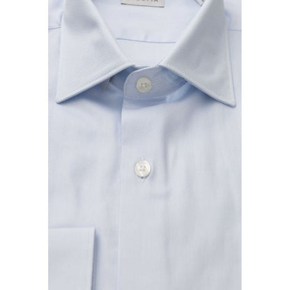 Bagutta "Light Blue Cotton Men Shirt" Bagutta