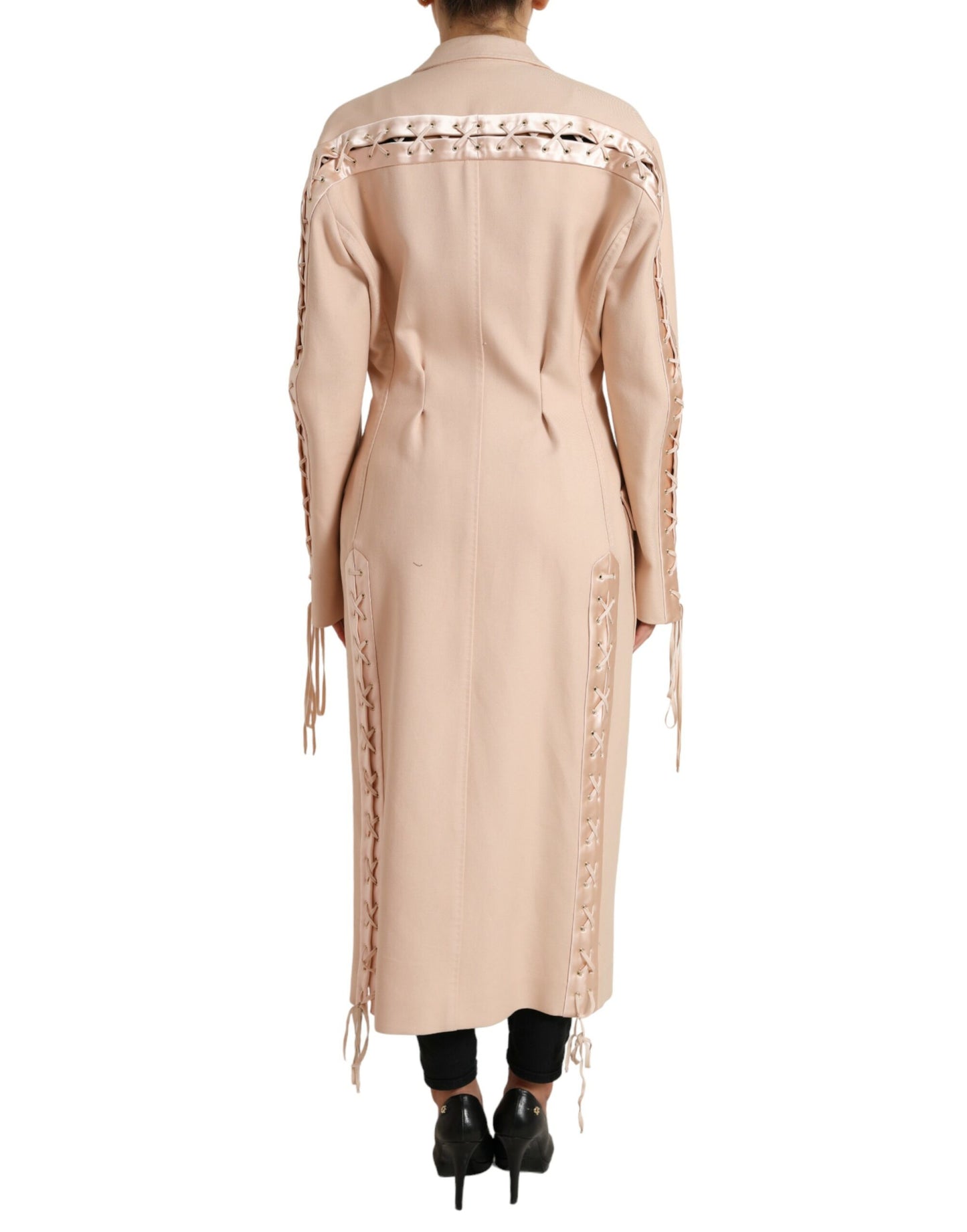 Dolce & Gabbana Elegant Beige Single-Breasted Trench Coat Dolce & Gabbana