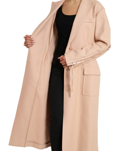 Dolce & Gabbana Elegant Beige Single-Breasted Trench Coat Dolce & Gabbana