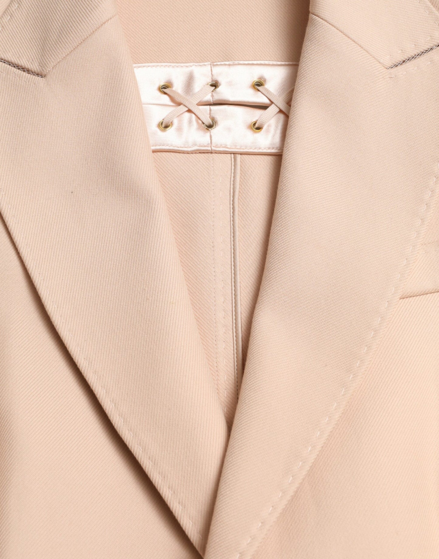 Dolce & Gabbana Elegant Beige Single-Breasted Trench Coat Dolce & Gabbana