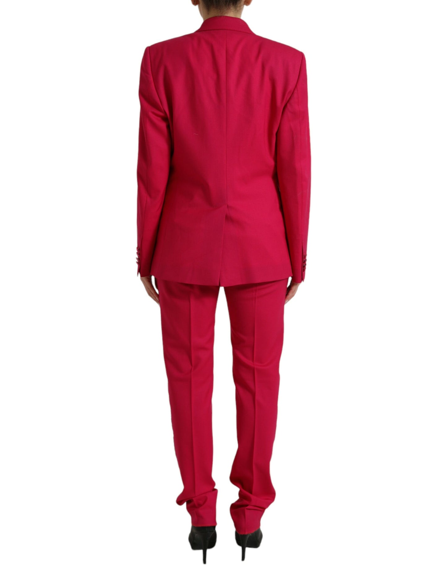 Dolce & Gabbana Elegant Red Slim Fit 3 Piece Martini Suit Dolce & Gabbana