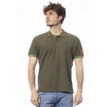 Invicta Green Cotton Men Polo Shirt Invicta