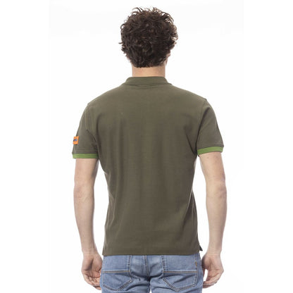 Invicta Green Cotton Men Polo Shirt Invicta