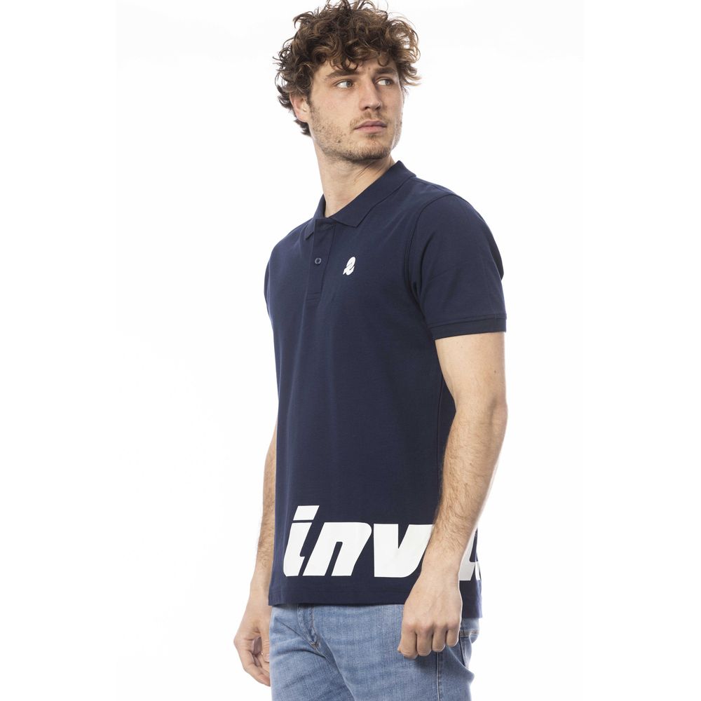 Invicta Blue Cotton Men Polo Shirt Invicta