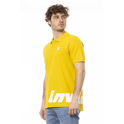 Invicta Yellow Cotton Men Polo Shirt Invicta