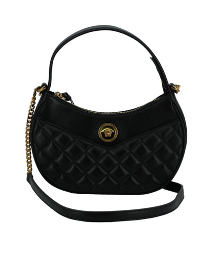 Versace Elegant Half Moon Leather Shoulder Bag Versace