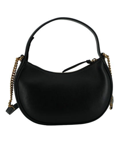 Versace Elegant Half Moon Leather Shoulder Bag Versace