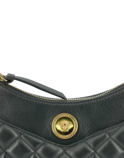 Versace Elegant Half Moon Leather Shoulder Bag Versace