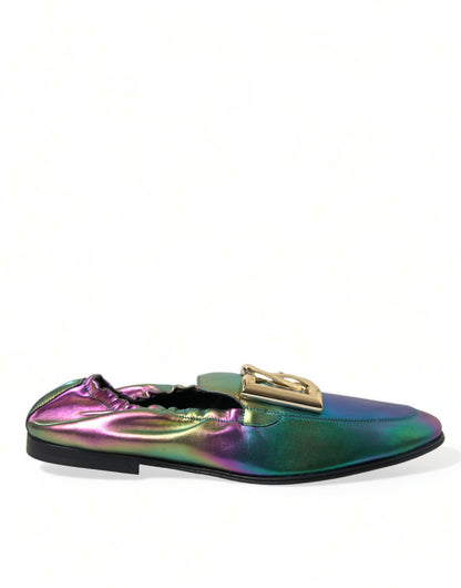 Dolce & Gabbana Elegant Iridescent Loafers for Gents Dolce & Gabbana