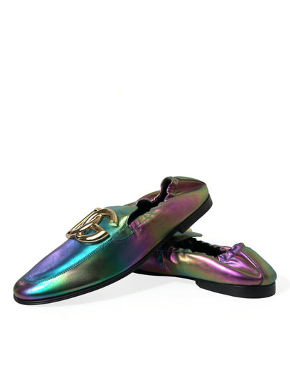 Dolce & Gabbana Elegant Iridescent Loafers for Gents Dolce & Gabbana