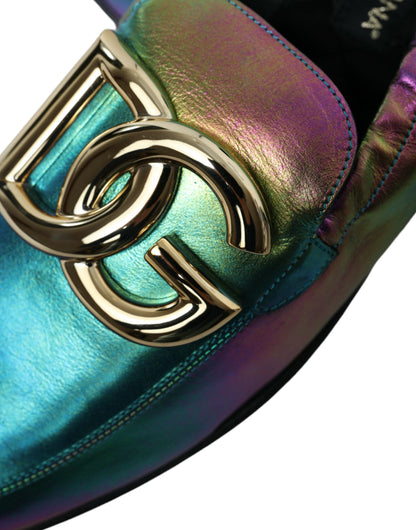 Dolce & Gabbana Elegant Iridescent Loafers for Gents Dolce & Gabbana