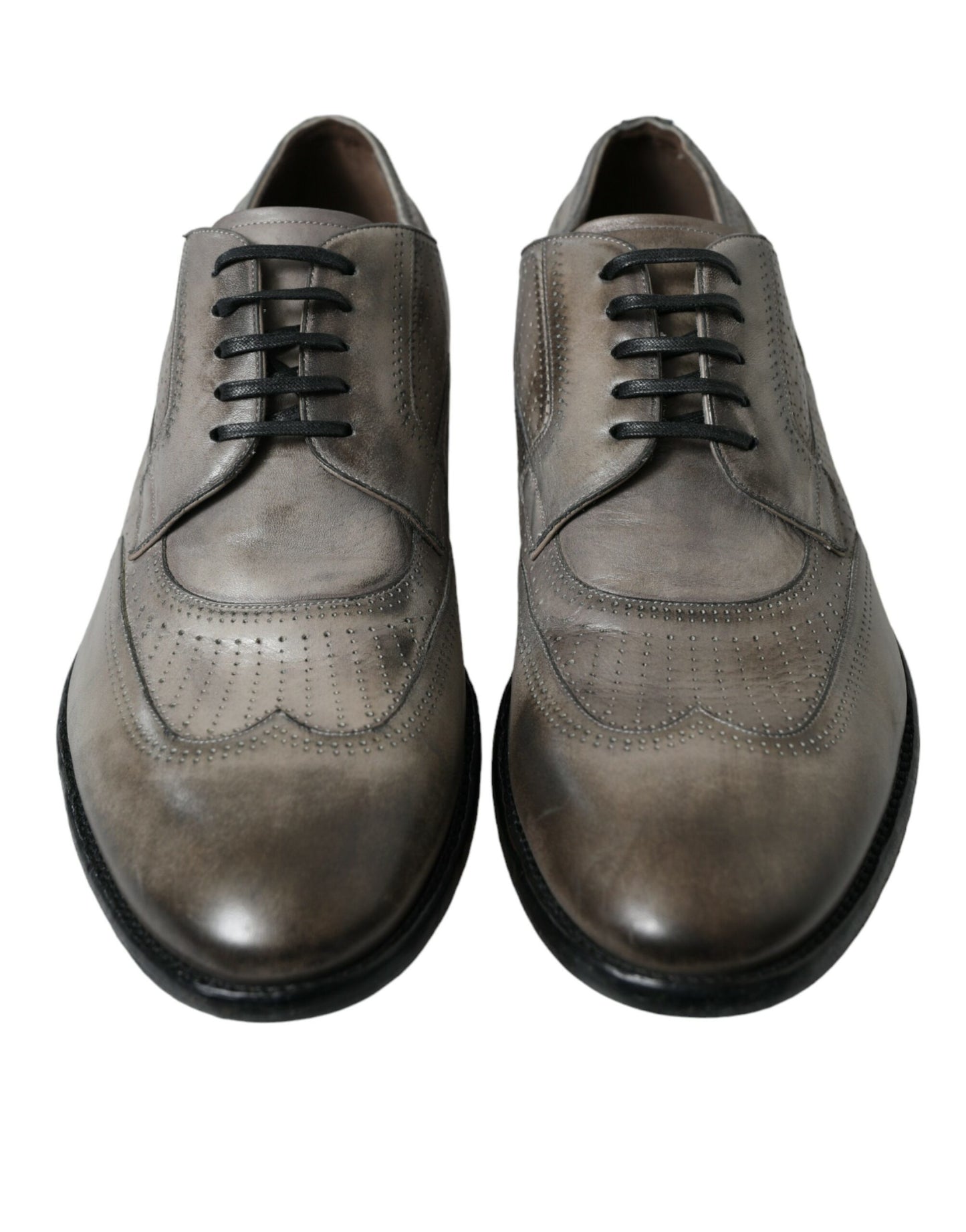 Dolce & Gabbana Elegant Calfskin Derby Lace-Ups Dolce & Gabbana