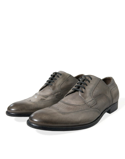 Dolce & Gabbana Elegant Calfskin Derby Lace-Ups Dolce & Gabbana