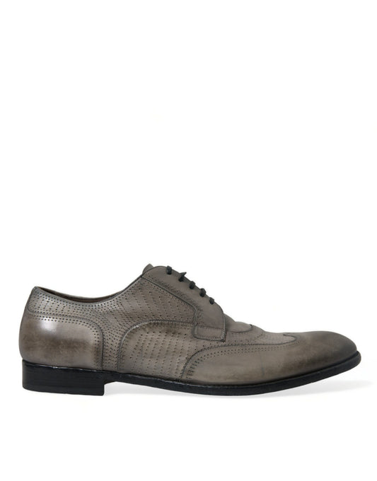 Dolce & Gabbana Elegant Calfskin Derby Lace-Ups Dolce & Gabbana