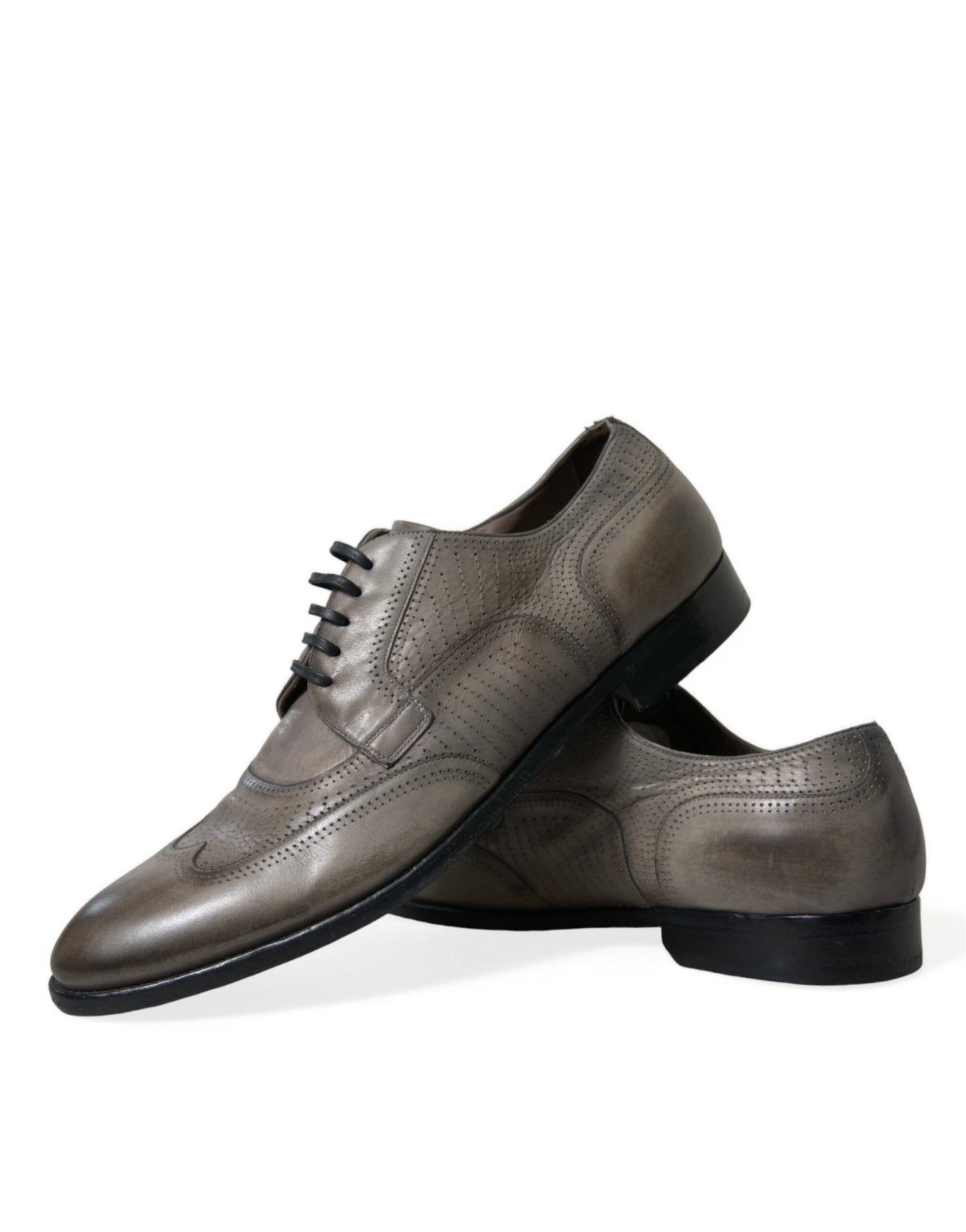 Dolce & Gabbana Elegant Calfskin Derby Lace-Ups Dolce & Gabbana