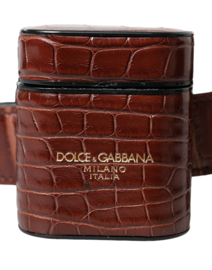 Dolce & Gabbana Elegant Leather Airpod & Coin Purse Duo Dolce & Gabbana