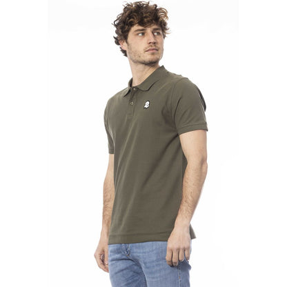 Invicta Green Cotton Men Polo Shirt Invicta