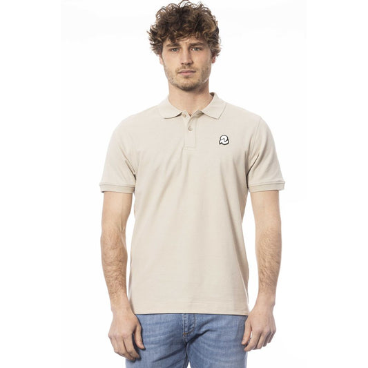 Invicta Beige Cotton Men Polo Shirt Invicta