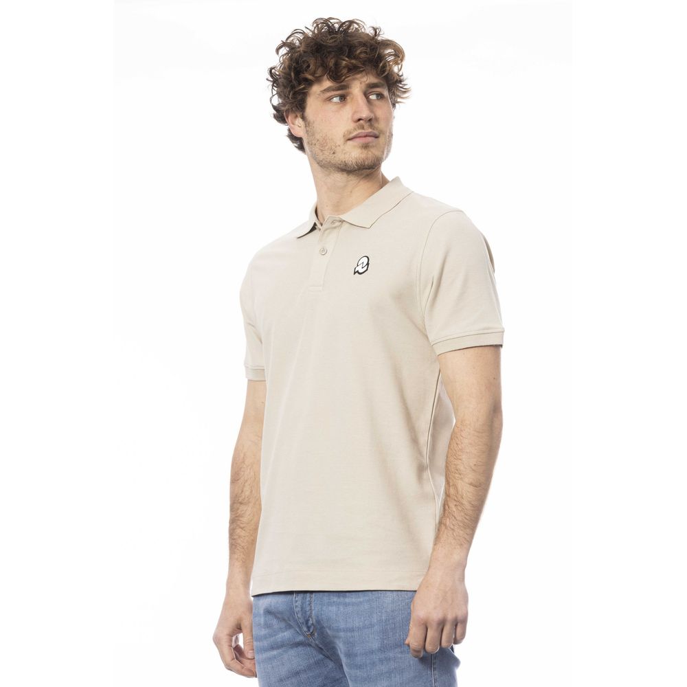 Invicta Beige Cotton Men Polo Shirt Invicta