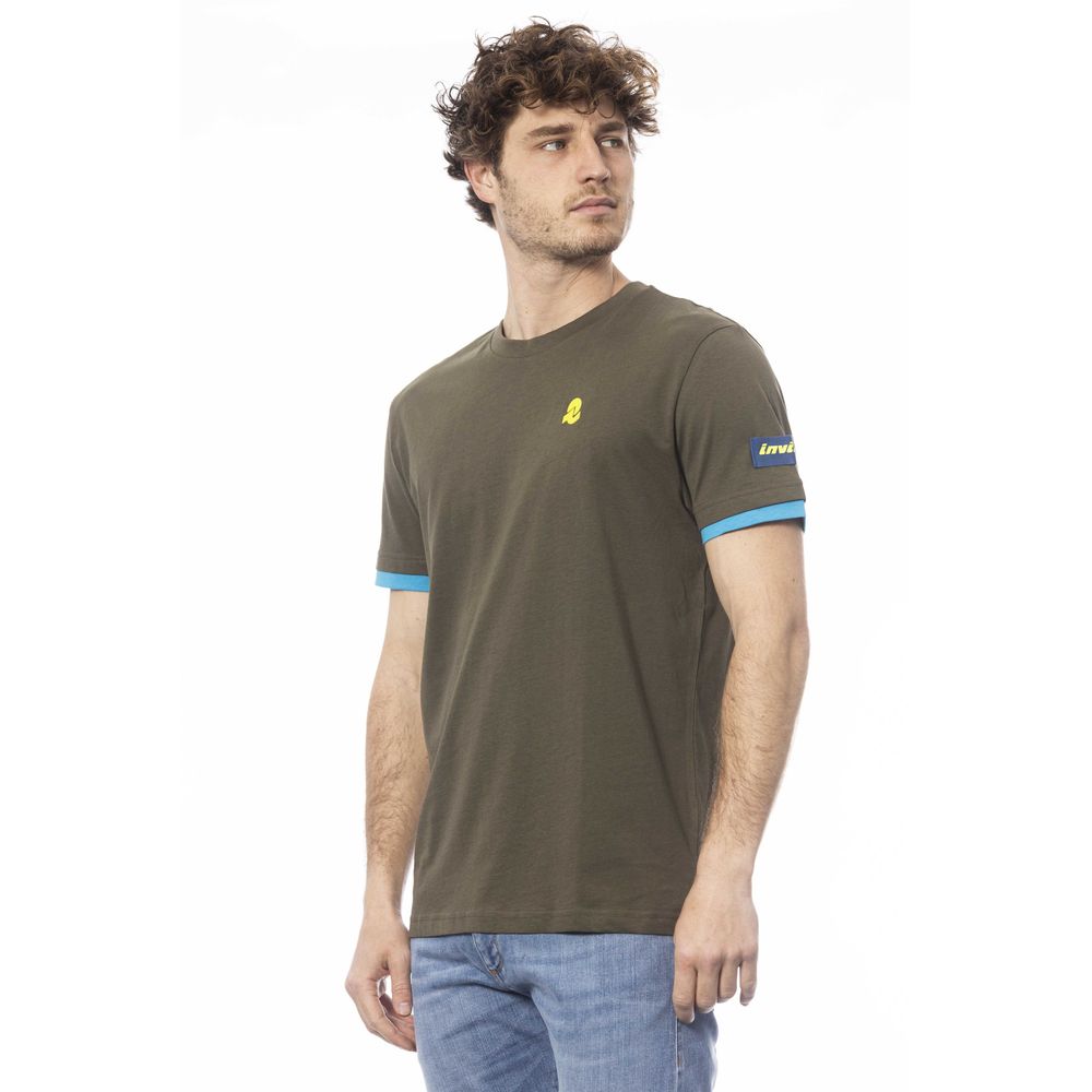 Invicta Green Cotton Men T-Shirt Invicta