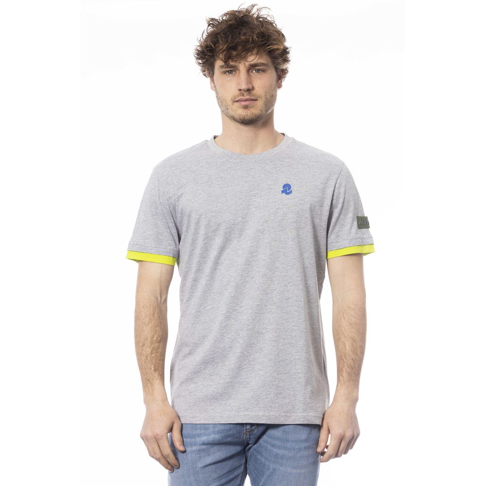 Invicta Gray Cotton Men T-Shirt Invicta