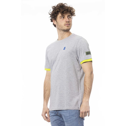 Invicta Gray Cotton Men T-Shirt Invicta