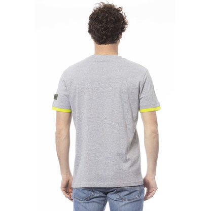 Invicta Gray Cotton Men T-Shirt Invicta