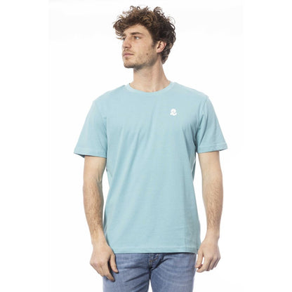 Invicta Light Blue Cotton Men T-Shirt Invicta