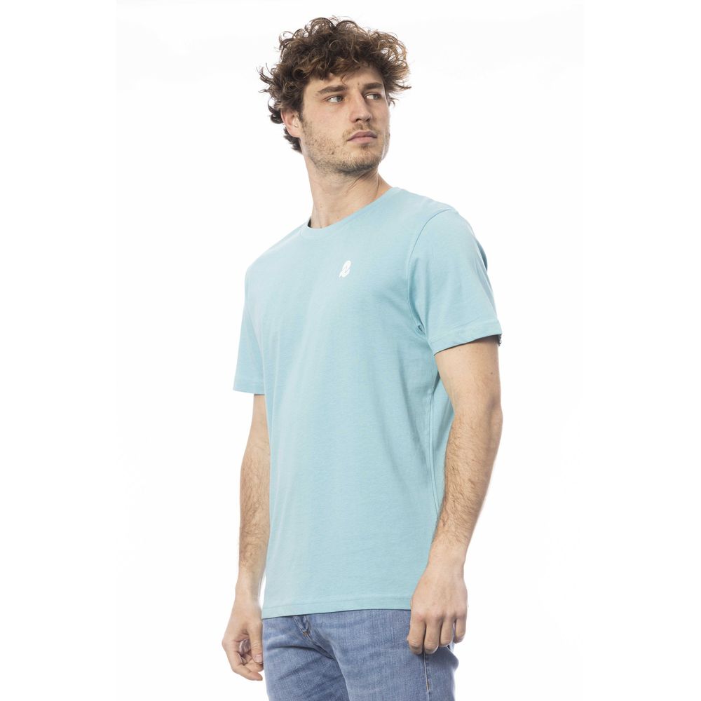 Invicta Light Blue Cotton Men T-Shirt Invicta