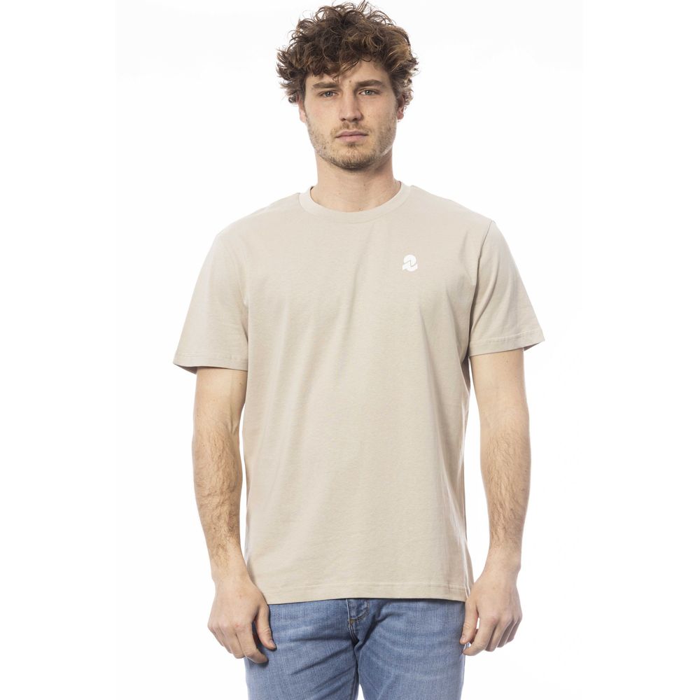 Invicta Beige Cotton Men T-Shirt Invicta