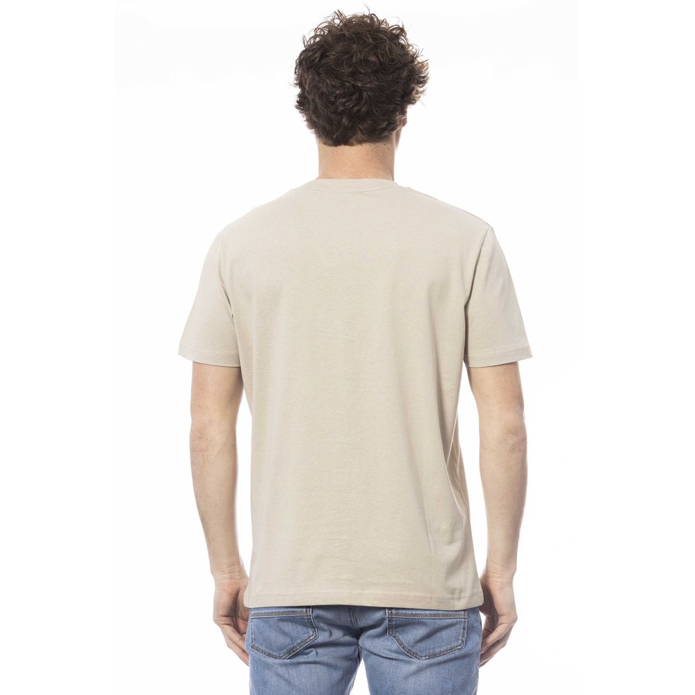 Invicta Beige Cotton Men T-Shirt Invicta