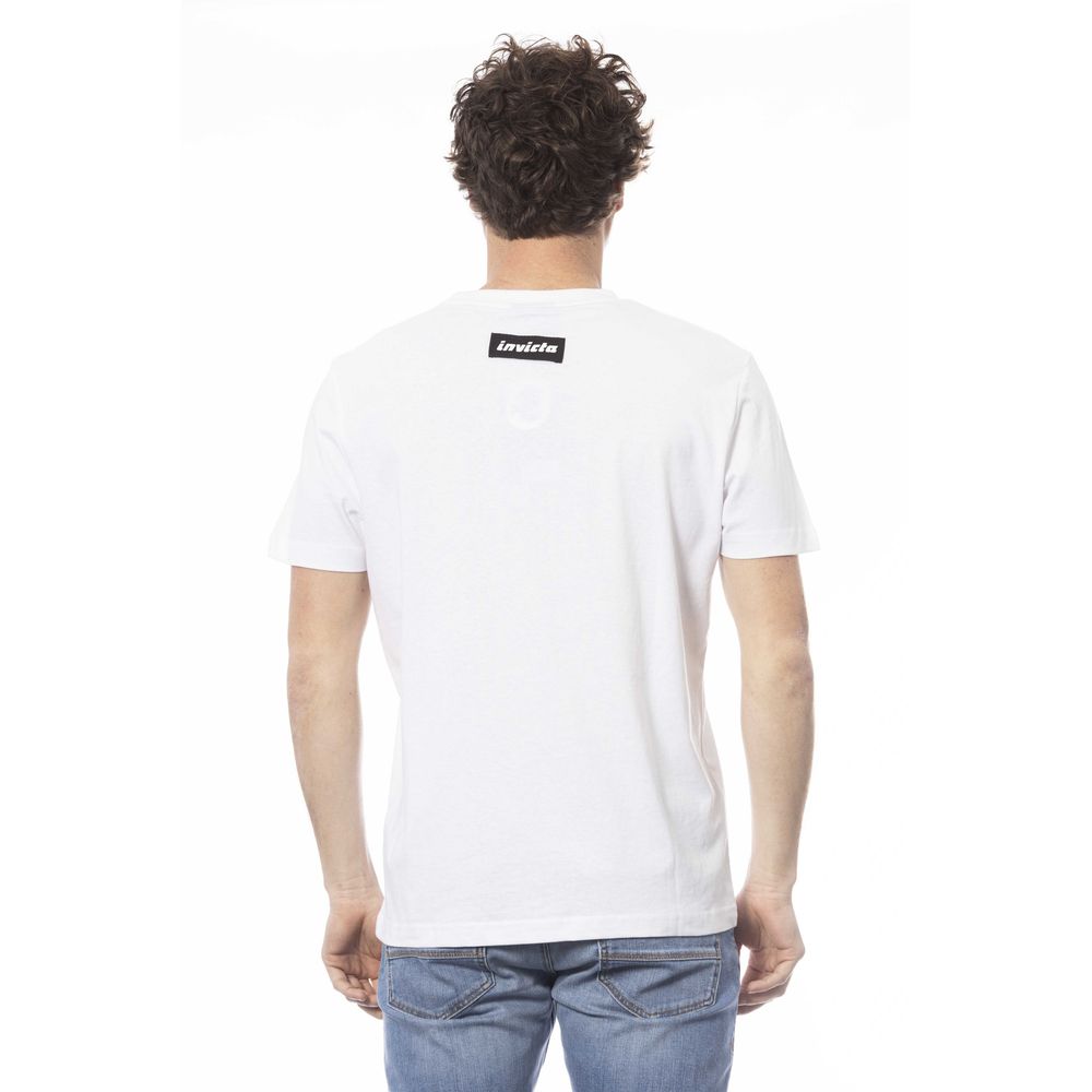 Invicta White Cotton Men T-Shirt Invicta