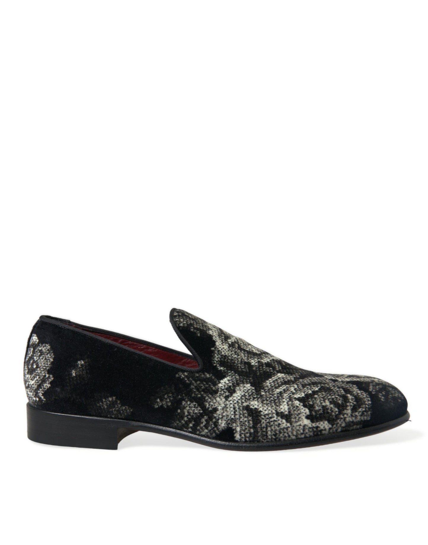 Dolce & Gabbana Elegant Floral Velvet Loafers Dolce & Gabbana