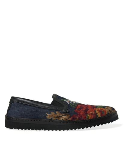 Dolce & Gabbana Elegant Multicolor Floral Loafers Dolce & Gabbana