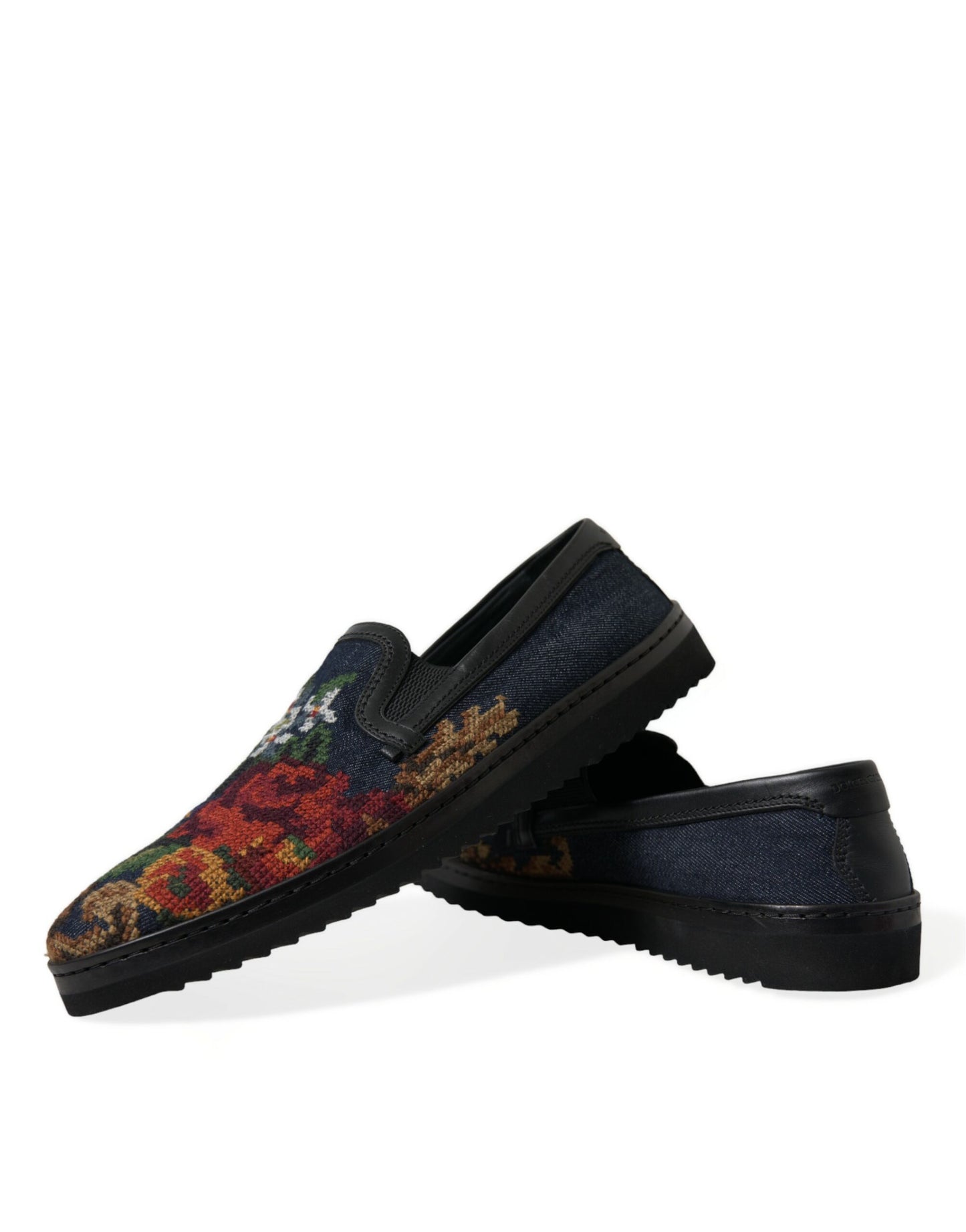 Dolce & Gabbana Elegant Multicolor Floral Loafers Dolce & Gabbana