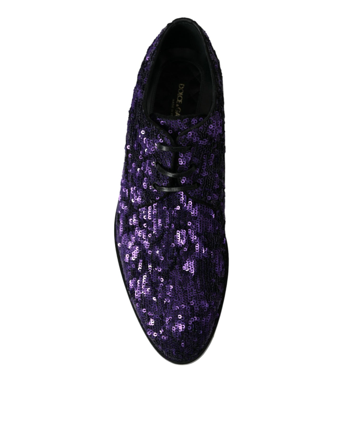 Dolce & Gabbana Elegant Sequined Oxford Dress Shoes Dolce & Gabbana