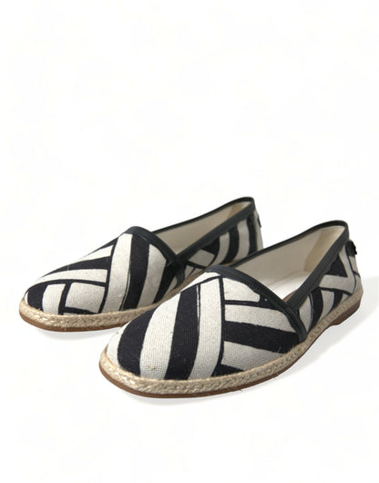 Dolce & Gabbana Chic Striped Canvas Espadrilles Dolce & Gabbana