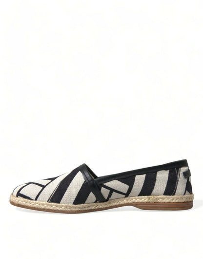 Dolce & Gabbana Chic Striped Canvas Espadrilles Dolce & Gabbana