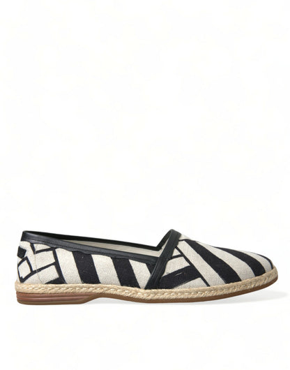 Dolce & Gabbana Chic Striped Canvas Espadrilles Dolce & Gabbana